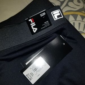 FILA Black and Gray Large fitted shorts